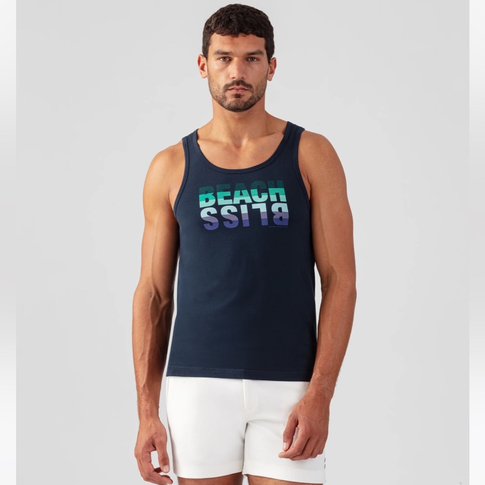 Men's Ron Dorff Navy Tank Top